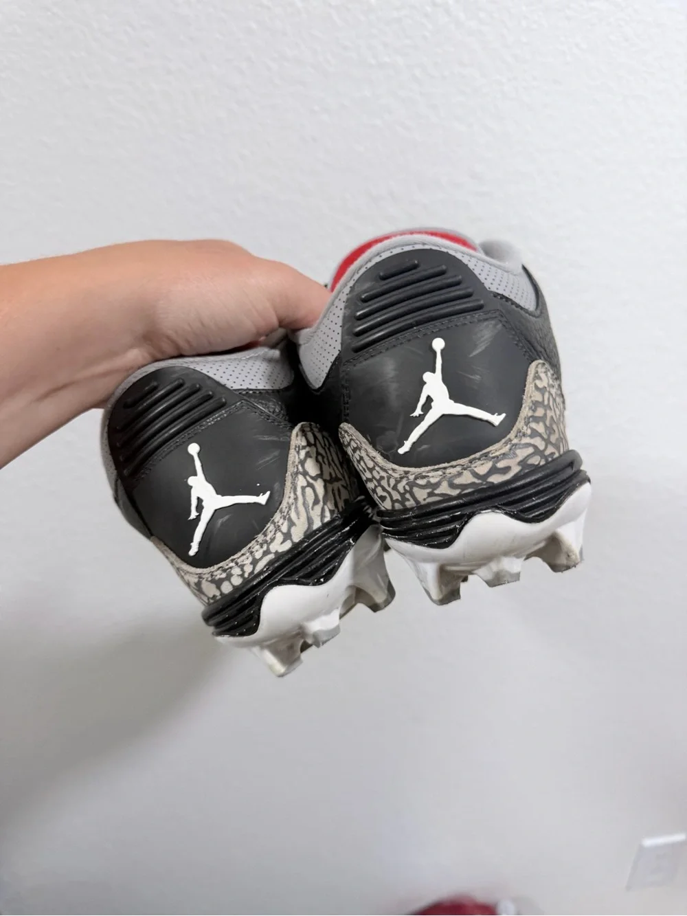 Jordan retro 3 black cement cleats